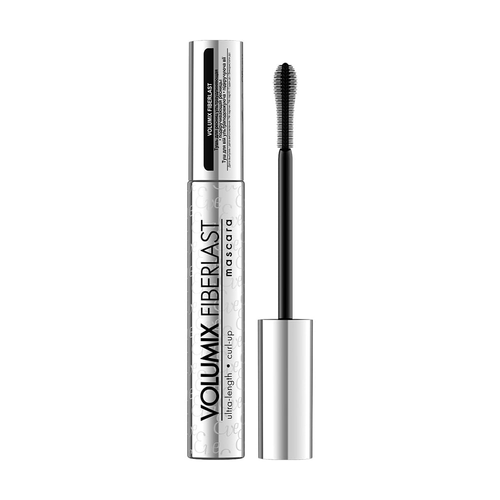 Туш для вій Eveline Cosmetics Volumix Fiberlast Curl Up Mascara Подовжувальна, чорна, 9 мл
